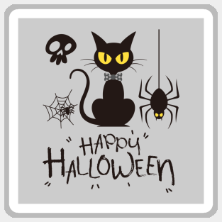 Cat- Happy Halloween Magnet